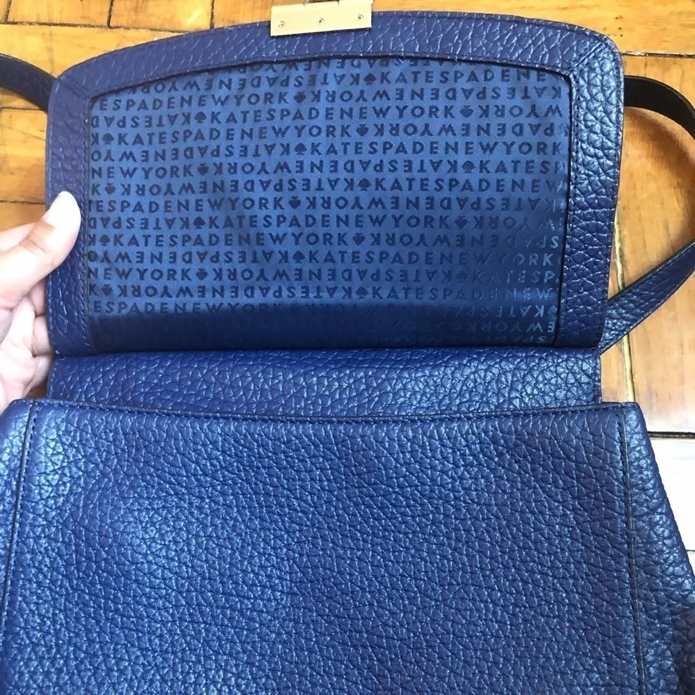 Kate Spade leather backpack blue